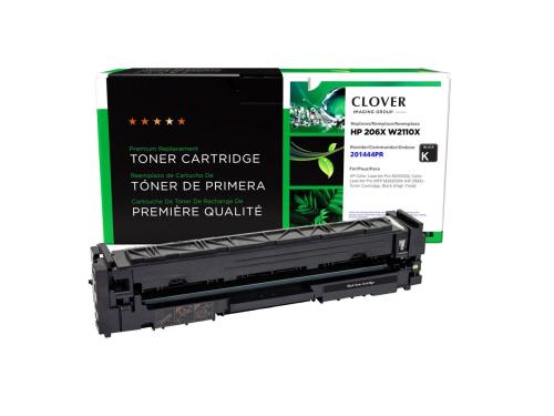 Clover Remanufactured Black Ink Cartridge Replacement For HP W2110X(Hp 206X)