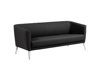 Heartwood Atticus Sofa, Black polyurethane