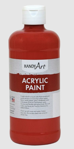 Regal Craft Acrylic Paint Crimson 500 mL