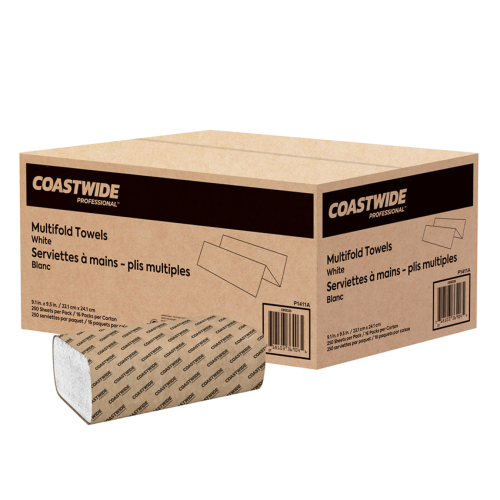 Coastwide Professional Multifold Paper Towels - 250 sheets - White - 16 Pack