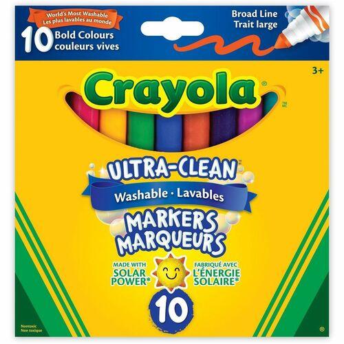 Crayola Bold Line Washable Markers 10/Pk