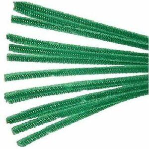 12" x 4mm dark green chenilles