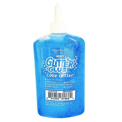 LEEHO WASHABLE GLITTER GLUE, LIGHT BLUE