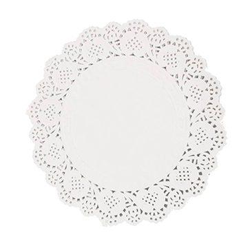 DBLG Import 12" Round White Doilies - Art, Craft - 12" (304.80 mm) Diameter - White - Paper - 100 / Bag