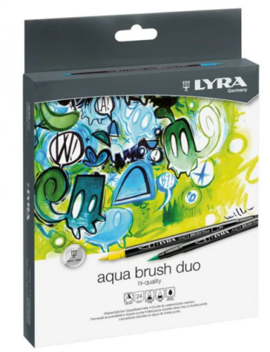 LYRA Aqua Brush Duo, Set, Assorted Water-soluble Marker Pens, 24
Sold and shipped by: Staples