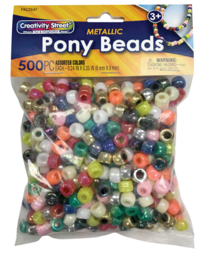 Beads Metallic Pony 500 Pc