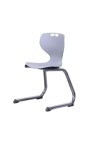 Heartwood Sofia Educational Chair, 18" Cantilever Base, Grey
