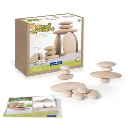 Wood Stackers - River Stones