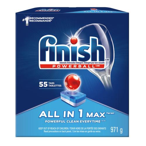 Finish All-In-1 Max Auto Dish Detergent - 55 Tablets