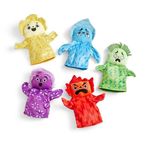 Hand2Mind Feelings Family Puppets - Multicolor