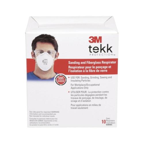 3M Sanding & Fiberglass Respirator Mask, Box of 10