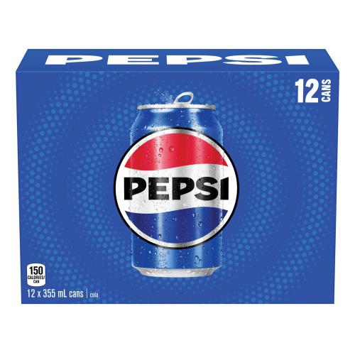 Diet Pepsi Soft Drink - Ready-to-Drink - 355 mL - 12 / Carton