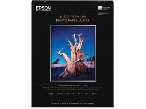 Epson 8.5"x11" Ultra Premium Luster Photo Paper - 50 Sheets