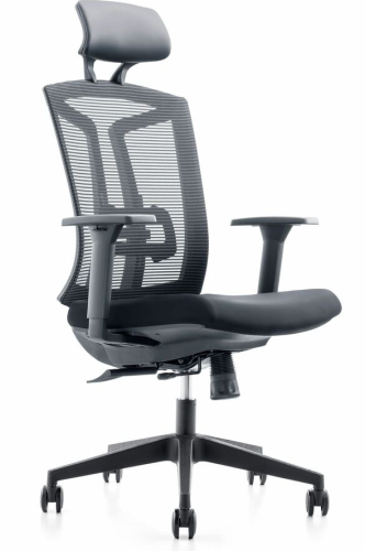 ECO-HBPU - BL -Black Mesh Black Polyurethane Seat