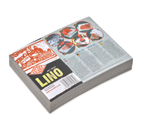 Essdee Lino Blocks - 8" x 6", Unmounted, Pkg of 10
