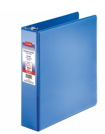 Cardinal ClearVue Ring Binder - 2" Binder Capacity - Letter - Slant D-Ring - Plastic - Blue - 1 Each