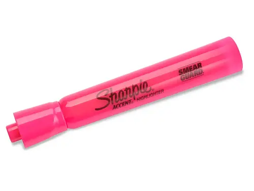 Sharpie Highlighter - Chisel Marker Point - Pink Ink - 1 Each