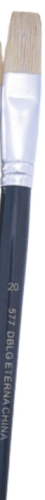 DBLG Import Hog Hair Paint Brush 577-12 - Black Handle - Aluminum Ferrule - 1 Each.