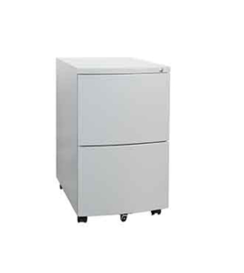 Heartwood 100-series Metal Mobile File/File Pedestal, Titanium