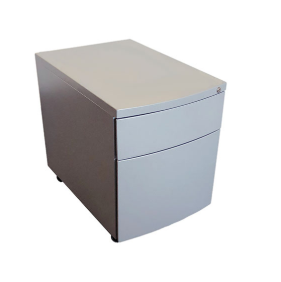 Heartwood 100-series Metal Mobile Box/File Pedestal, Titanium