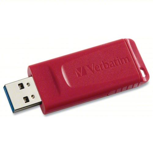 Verbatim 32GB Store 'n' Go USB Flash Drive - Red - 32 GB - USB 2.0 Type A - Red - Lifetime Warranty - 1 Each