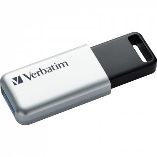 Verbatim Store 'n' Go Secure Pro USB 3.0 Drive - 32 GB - USB 3.0 - Silver - 256-bit AES - Lifetime Warranty - 1 Each