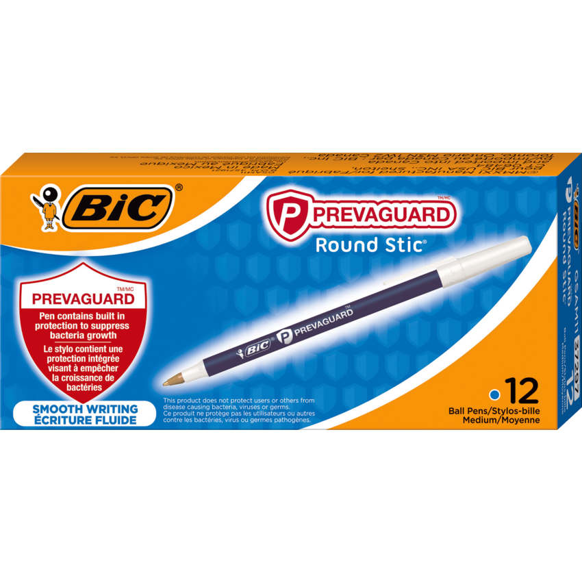 BIC PrevaGuard Ballpoint Pen 1 mm Pen Point Size Blue Pigmentbased