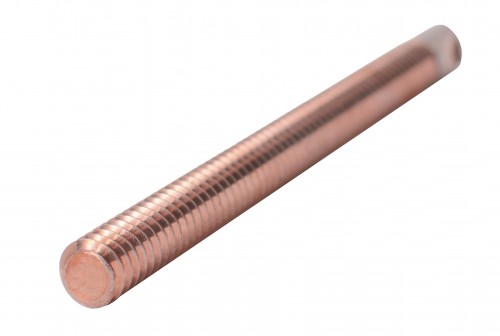 5-40" Copper Tungsten Orbiting Tapping Electrode 4" Overall 3-1/2" Thread 1/2" Shank No Flush Hole