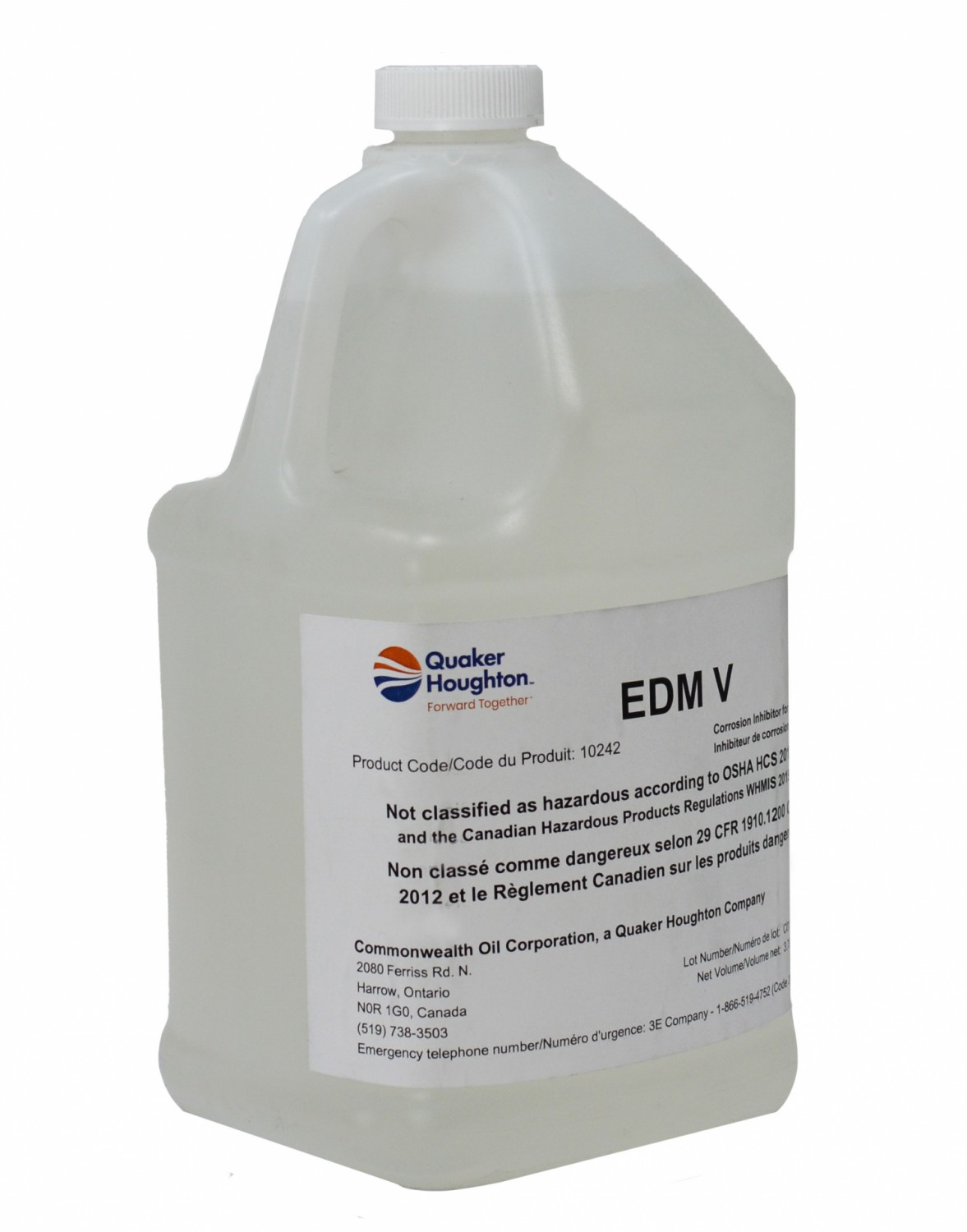 EDMV Corrosion Inhibitor 1 Gallon Homepage Belmont Equipment & Technologies