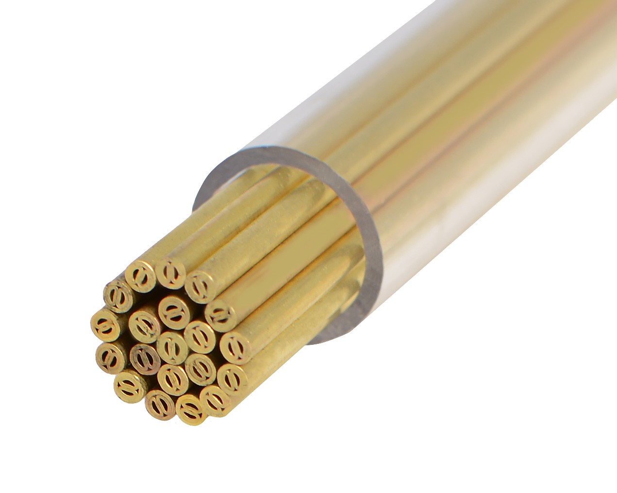1.5 mm Diameter 400 mm Length Premium MultiChannel Brass Tubing