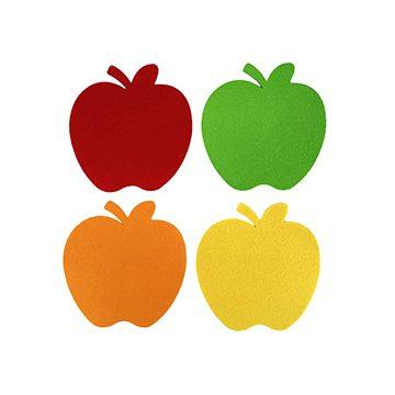 FELT, ACRYLIC LARGE APPLE SHAPES 20/PKG