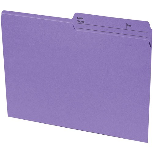 FILE FOLDER LETTER PURPLE 100/BOX