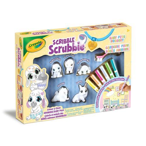SCRIBBLE SCRUBBIE PETS BABY PETS NURSERY SET