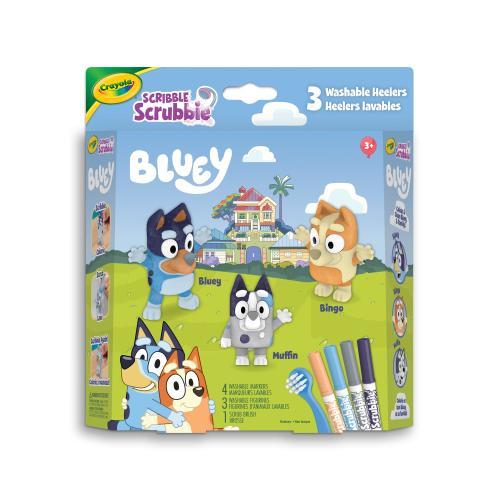 SCRIBBLE SCRUBBIE PETS BLUEY AND FAMILY SET