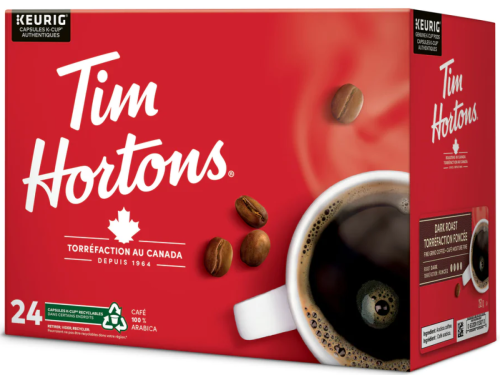 COFFEE K-CUPS - TIM HORTONS 24/BOX - DARK ROAST