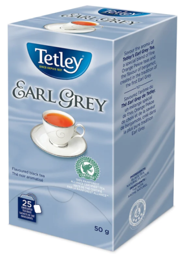 BLACK TEA - TETLEY 25/BOX - EARL GREY