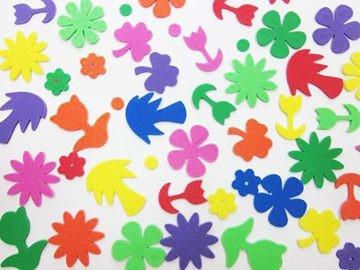 FOAM FLOWER SHAPES 60/BAG