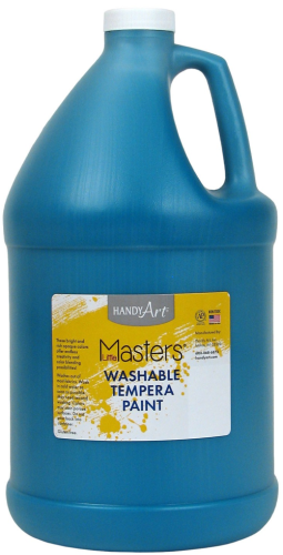 TEMPERA WASHABLE PAINT 128oz (3.78L) TURQUOISE