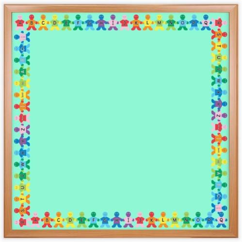 DECORATIVE DIE-CUT BORDERS - ALPHABET KIDS 3" x 3' 12/PKG