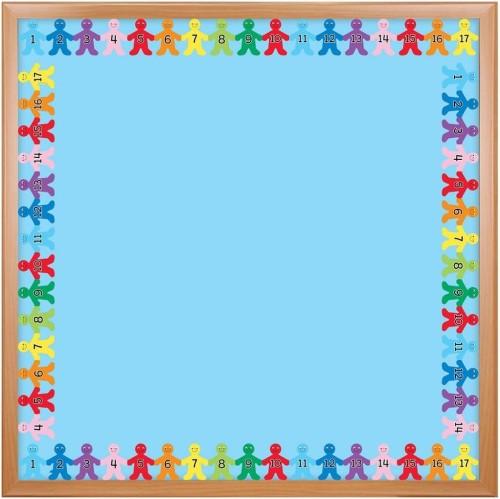 DECORATIVE DIE-CUT BORDERS - NUMBER KIDS 3" x 3' 12/PKG