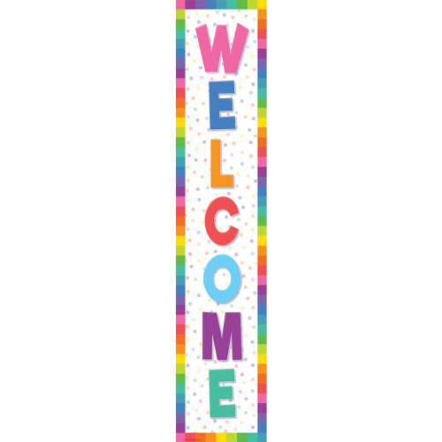 BANNER - VERTICAL COLOURFUL WELCOME