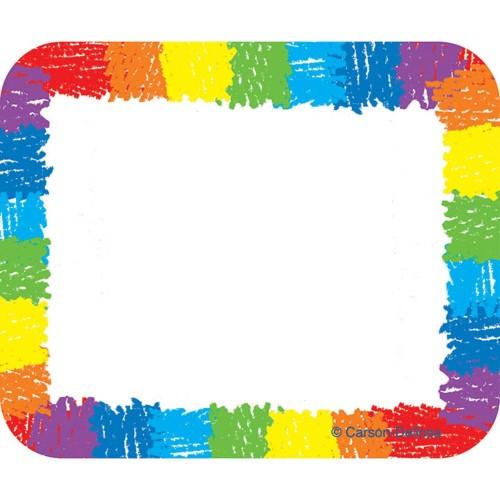 NAME TAGS - RAINBOW THEME 40/PKG
