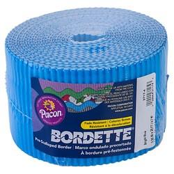 CORRUGATED BORDER 2.25" x 50' - BRITE BLUE