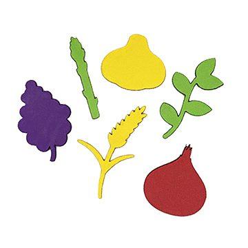 FOAM SELF-ADHESIVE SUKKOT SHAPES 35/BAG