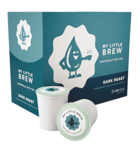 COFFEE K-CUPS - MY LITTLE BREW 24/BOX - DARK ROAST