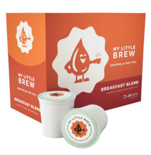COFFEE K-CUPS - MY LITTLE BREW 24/BOX - BREAKFAST BREW