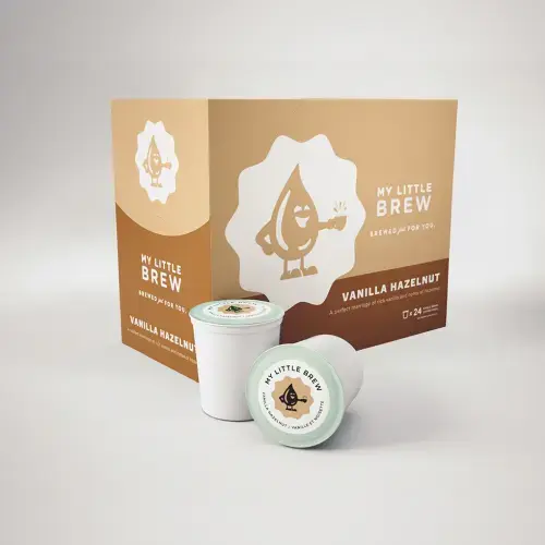 COFFEE K-CUPS - MY LITTLE BREW 24/BOX - VANILLA HAZELNUT