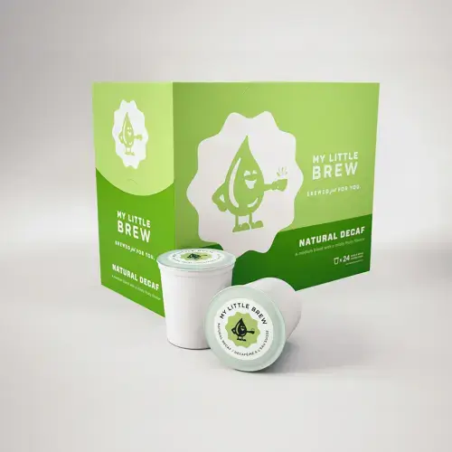 COFFEE K-CUPS - MY LITTLE BREW 24/BOX - NATURAL DECAF