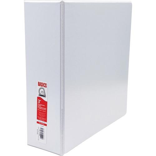 BINDER D RING 3" WHITE