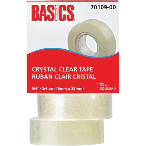 CRYSTAL CLEAR TAPE 19mm (3/4") x 33M BOXED